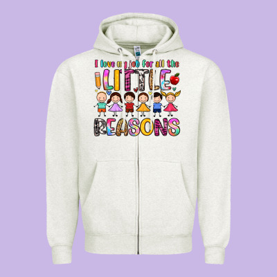 I Love My Job For All The Little Reasons Zipper Hoodie Designed By Artiststas