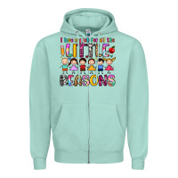 Seafoam i love my job for all the little reasons Zipper Hoodie - Artiststas