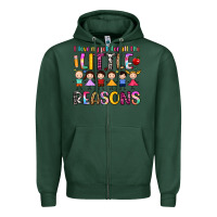 Sports Green i love my job for all the little reasons Zipper Hoodie - Artiststas