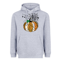 Heather Grey halloween pumpkin music symbols music teacher halloween t shirt copy Heavyweight Hoodie - trangStudio