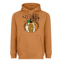 Meerkat halloween pumpkin music symbols music teacher halloween t shirt copy Heavyweight Hoodie - trangStudio