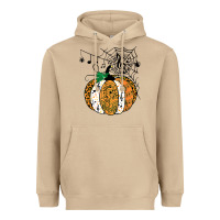 Halloween Pumpkin Music Symbols Music Teacher Halloween T Shirt Copy Heavyweight Hoodie | Teevron