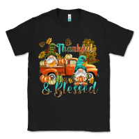 Black Fall Thankful and blessed Classic Tee - NancyCooperArtShop