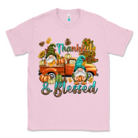 Bubblegum Pink Fall Thankful and blessed Classic Tee - NancyCooperArtShop