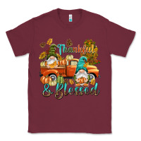 Burgundy Fall Thankful and blessed Classic Tee - NancyCooperArtShop