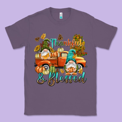 Fall Thankful And Blessed Classic Tee Designed By Nancycooperartshop