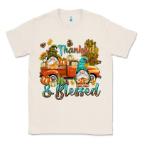 Natural Fall Thankful and blessed Classic Tee - NancyCooperArtShop