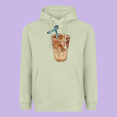 Iced Latte Heavyweight Hoodie Designed By Barkaloodesign