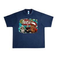 Navy small town christmas Urban Heavy Tee - CowGirlArtShop