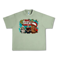 Oil Green small town christmas Urban Heavy Tee - CowGirlArtShop