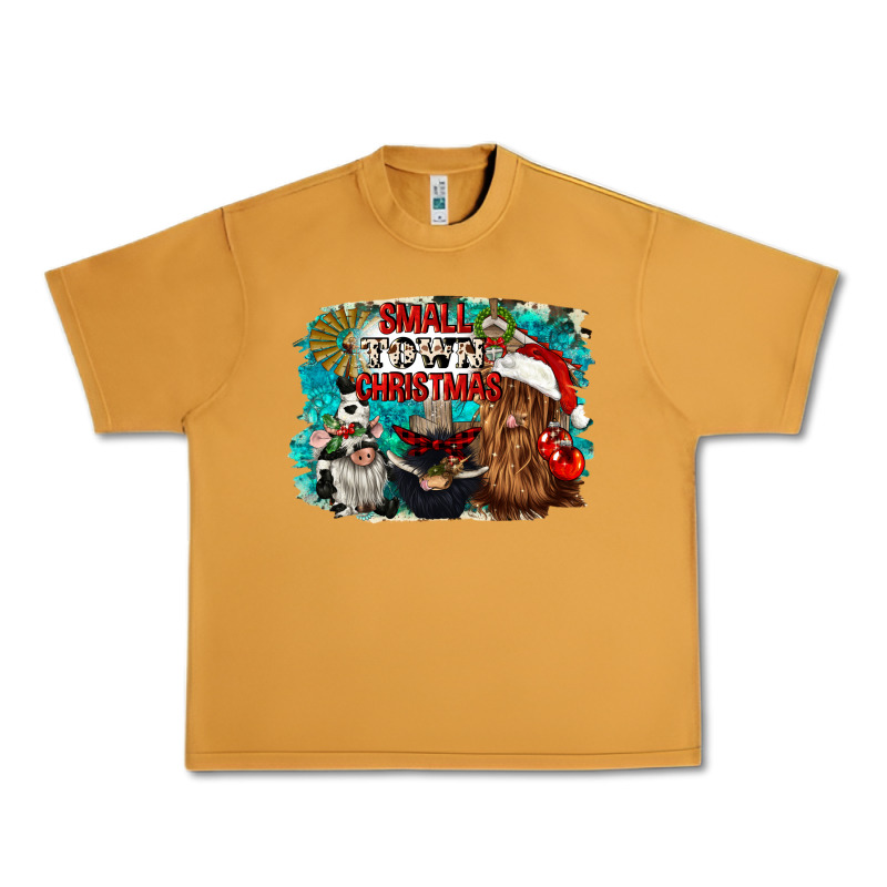 Small Town Christmas Urban Heavy Tee by CowGirlArtShop | Teevron