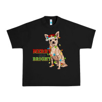 Black merry and bright chihuahua Urban Heavy Tee - RanaPortraitStore