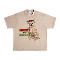 French Oak merry and bright chihuahua Urban Heavy Tee - RanaPortraitStore