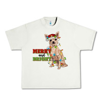 Pistachio merry and bright chihuahua Urban Heavy Tee - RanaPortraitStore