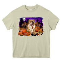 Mossy Halloween english bulldog Heavy Core Tee - RanaPortraitStore