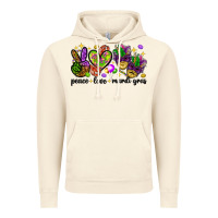 Vintage Artic Peace Love Mardi Gras Vintage Hoodie - HowdyJamesFarm