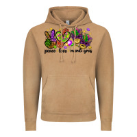 Vintage Camel Peace Love Mardi Gras Vintage Hoodie - HowdyJamesFarm