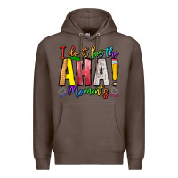 Coffee IDiot Of The Aha Moments Premium Hoodie - CowhideDigitalArt