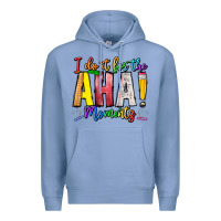 Colony Blue IDiot Of The Aha Moments Premium Hoodie - CowhideDigitalArt
