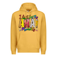 Mustard IDiot Of The Aha Moments Premium Hoodie - CowhideDigitalArt