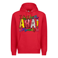 Red IDiot Of The Aha Moments Premium Hoodie - CowhideDigitalArt