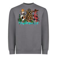 Storm merry christmas y'all christmas trees Heavyweight Sweatshirt - CowhideDigitalArt
