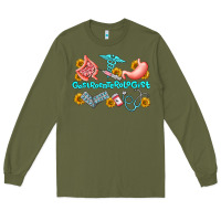 Army Green gastroenterologist olivia Long Sleeve Tee - OliviaCreatesArt