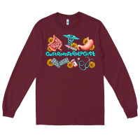 Burgundy gastroenterologist olivia Long Sleeve Tee - OliviaCreatesArt
