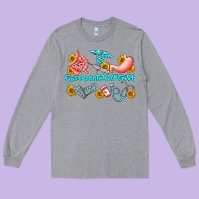 Gastroenterologist Olivia Long Sleeve Tee Designed By Oliviacreatesart
