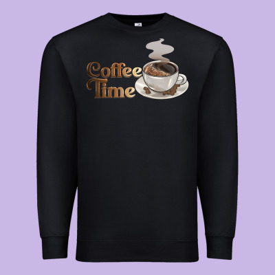Coffee Time Premium Sweatshirt Designed By Barkaloodesign