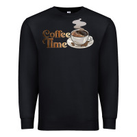 Black coffee time Premium Sweatshirt - BarkalooDesign