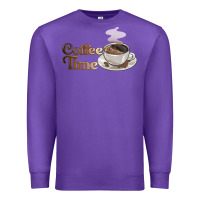 Purple coffee time Premium Sweatshirt - BarkalooDesign