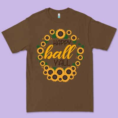 Happy Fall Sunflowers Premium Tee Designed By Bettercallsaul