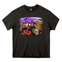 Asphalt Halloween tractor Heavy Core Tee - RanaPortraitStore