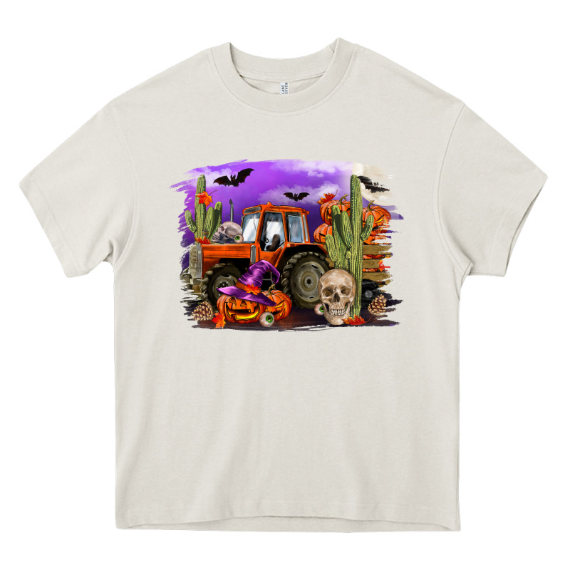 Halloween Tractor Heavy Core Tee by RanaPortraitStore | Teevron