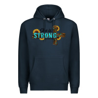 Navy She Is Strong Western Cross Premium Hoodie - RanaPortraitStore