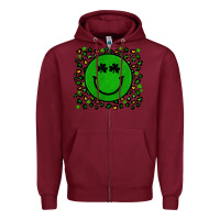 Burgundy st patrick s day artiststas Zipper Hoodie - Artiststas