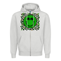 Dove Grey st patrick s day artiststas Zipper Hoodie - Artiststas