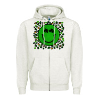 Oatmeal Heather st patrick s day artiststas Zipper Hoodie - Artiststas
