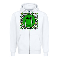 White st patrick s day artiststas Zipper Hoodie - Artiststas