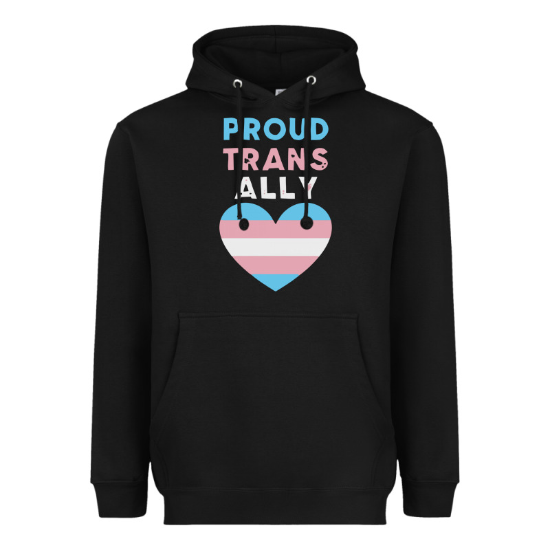Proud Trans Ally Transgender Heavyweight Hoodie by trangStudio | Teevron