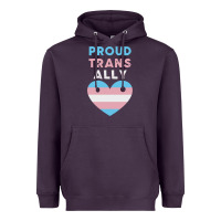 Plum proud trans ally transgender Heavyweight Hoodie - trangStudio
