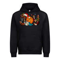 Black joy with basketball and santa's hat Urban Hoodie - AdoDesignShop