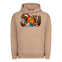 Pigment Burro joy with basketball and santa's hat Urban Hoodie - AdoDesignShop