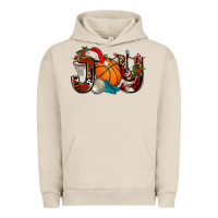 Joy With Basketball And Santa's Hat Urban Hoodie | Teevron