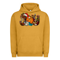 Pigment Peanut Butter joy with basketball and santa's hat Urban Hoodie - AdoDesignShop