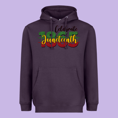 Celebrate Juneteenth1865 Heavyweight Hoodie Designed By Barkaloodesign