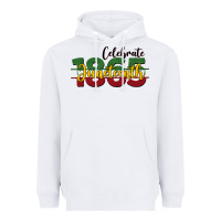 White celebrate juneteenth1865 Heavyweight Hoodie - BarkalooDesign
