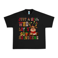 Just A Girl Who Loves Reindeers Urban Heavy Tee | Teevron