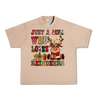 Burro just a girl who loves reindeers Urban Heavy Tee - CowGirlArtShop